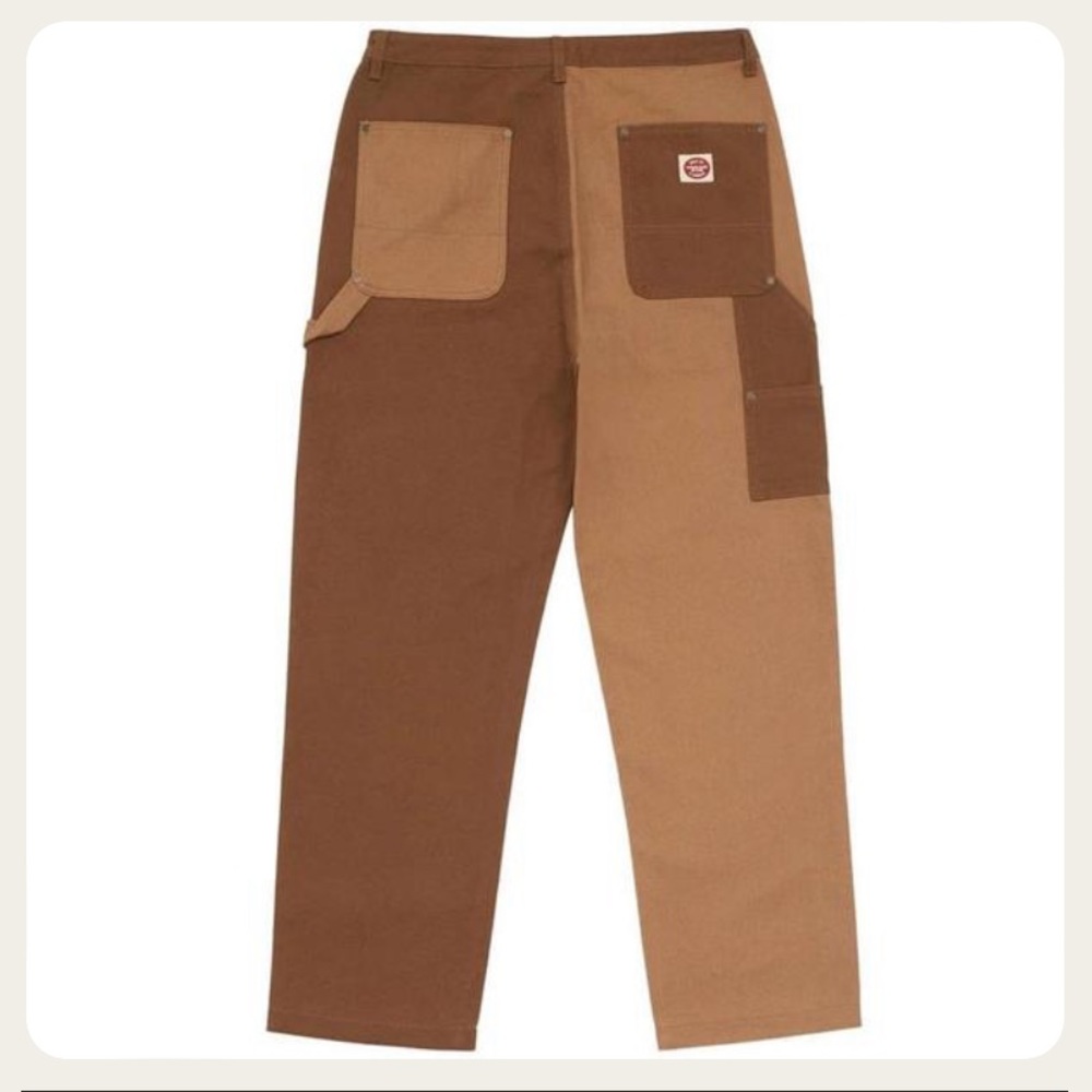 Only NY Double Knee Colorblock Work Pants - Tobacco - 30 Waist